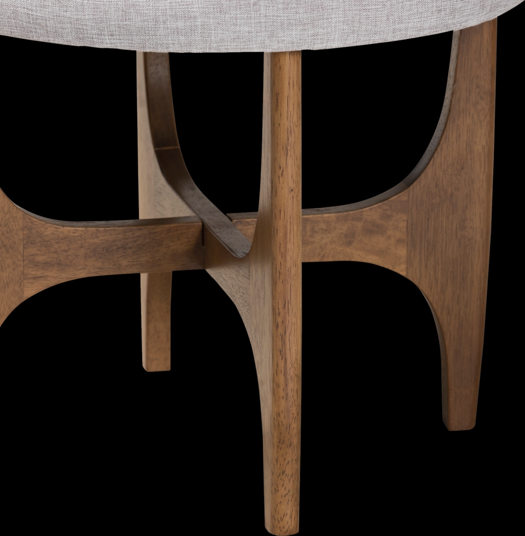 Hovendon Light Gray Ottoman - Thumbnail - Image 6