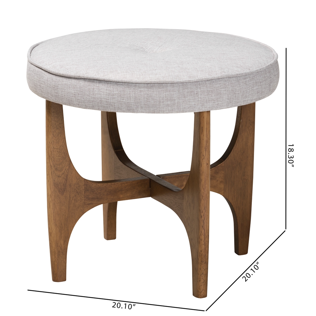 Hovendon Light Gray Ottoman - Thumbnail - Image 8