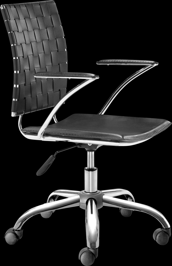 Hovey View Black Desk Chair - Thumbnail - Image 1