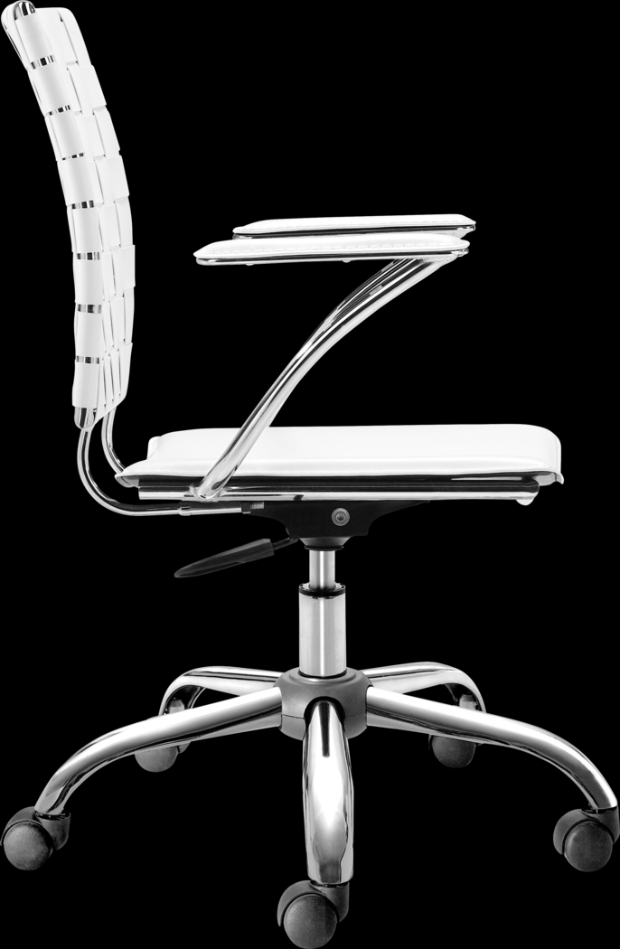 Hovey View White Desk Chair - Thumbnail - Image 3