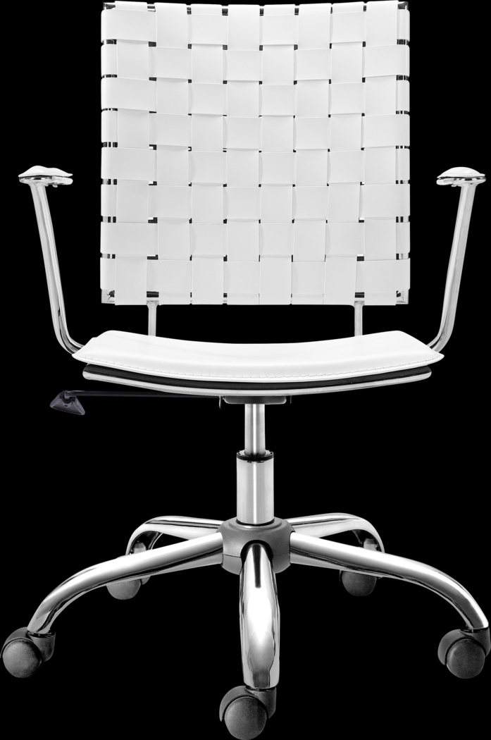 Hovey View White Desk Chair - Thumbnail - Image 4