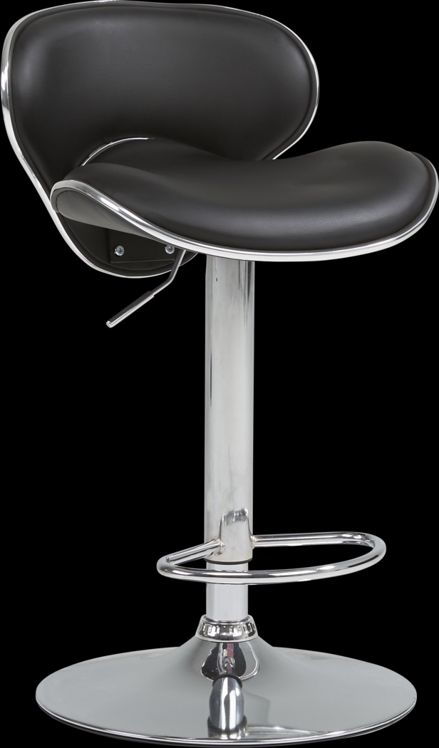 Howell Park Black Adjustable Barstool - Thumbnail - Image 1