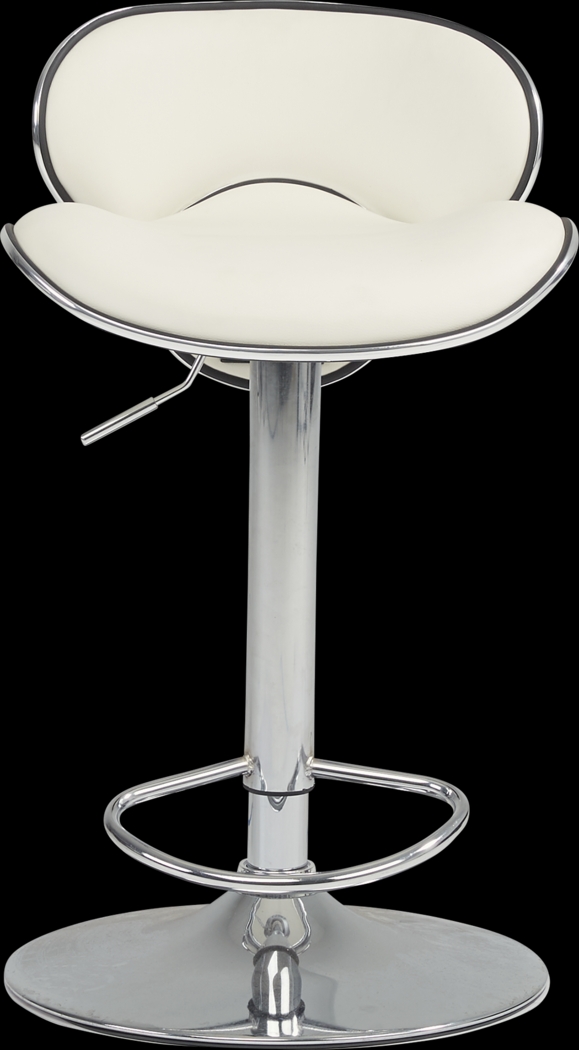 Howell Park White Adjustable Barstool - Thumbnail - Image 2