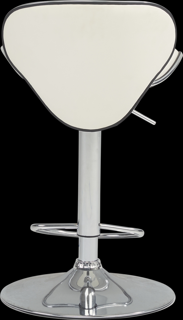 Howell Park White Adjustable Barstool - Thumbnail - Image 3