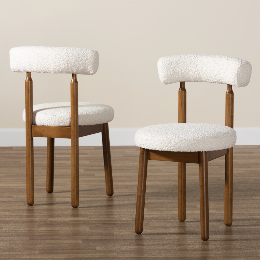 Howington Cream Dining Chair, Set of 2 - Thumbnail - Image 2
