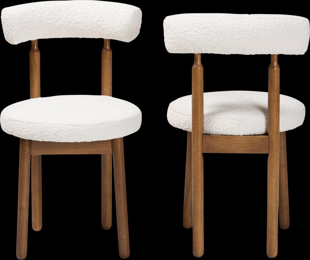 Howington Cream Dining Chair, Set of 2 - Thumbnail - Image 4