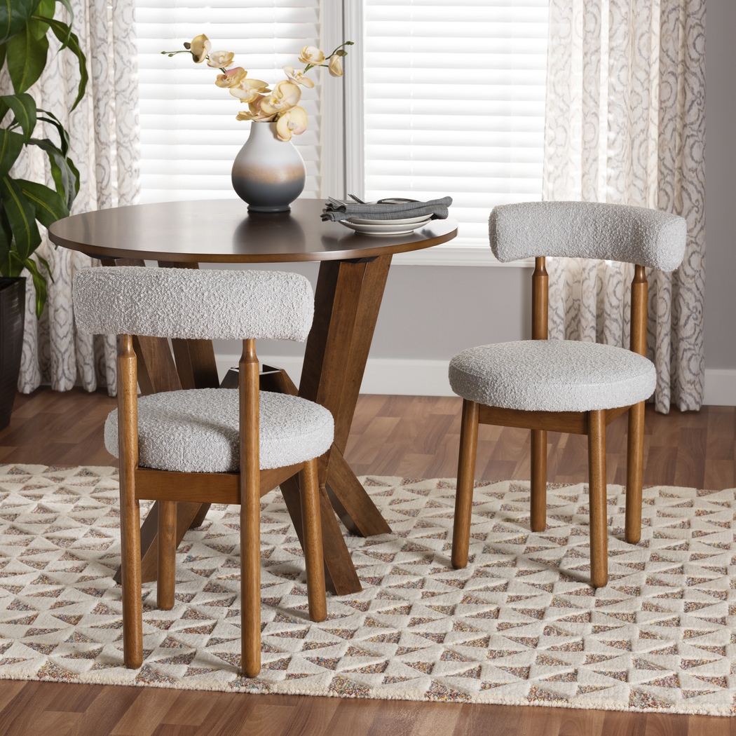 Howington Gray Dining Chair, Set of 2 - Thumbnail - Image 2