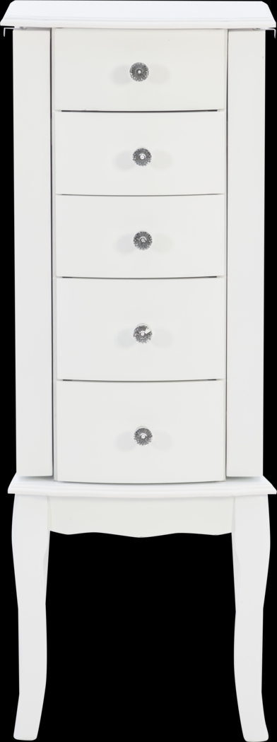 Howison White Jewelry Armoire - Thumbnail - Image 4