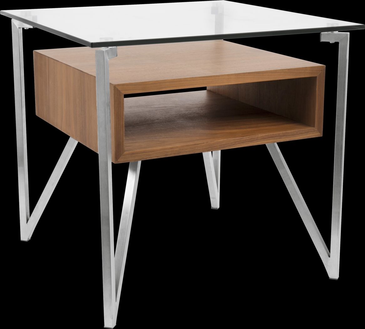 Howlett Walnut End Table - Thumbnail - Image 1