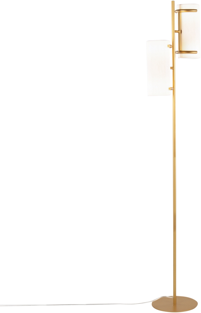 Hoxie Alley Gold Floor Lamp - Thumbnail - Image 2