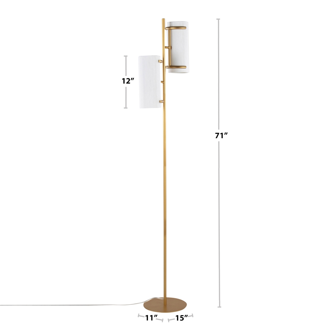Hoxie Alley Gold Floor Lamp - Thumbnail - Image 16