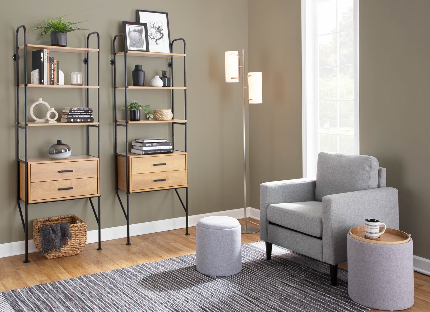 Hoxie Alley Nickel Floor Lamp - Thumbnail - Image 11