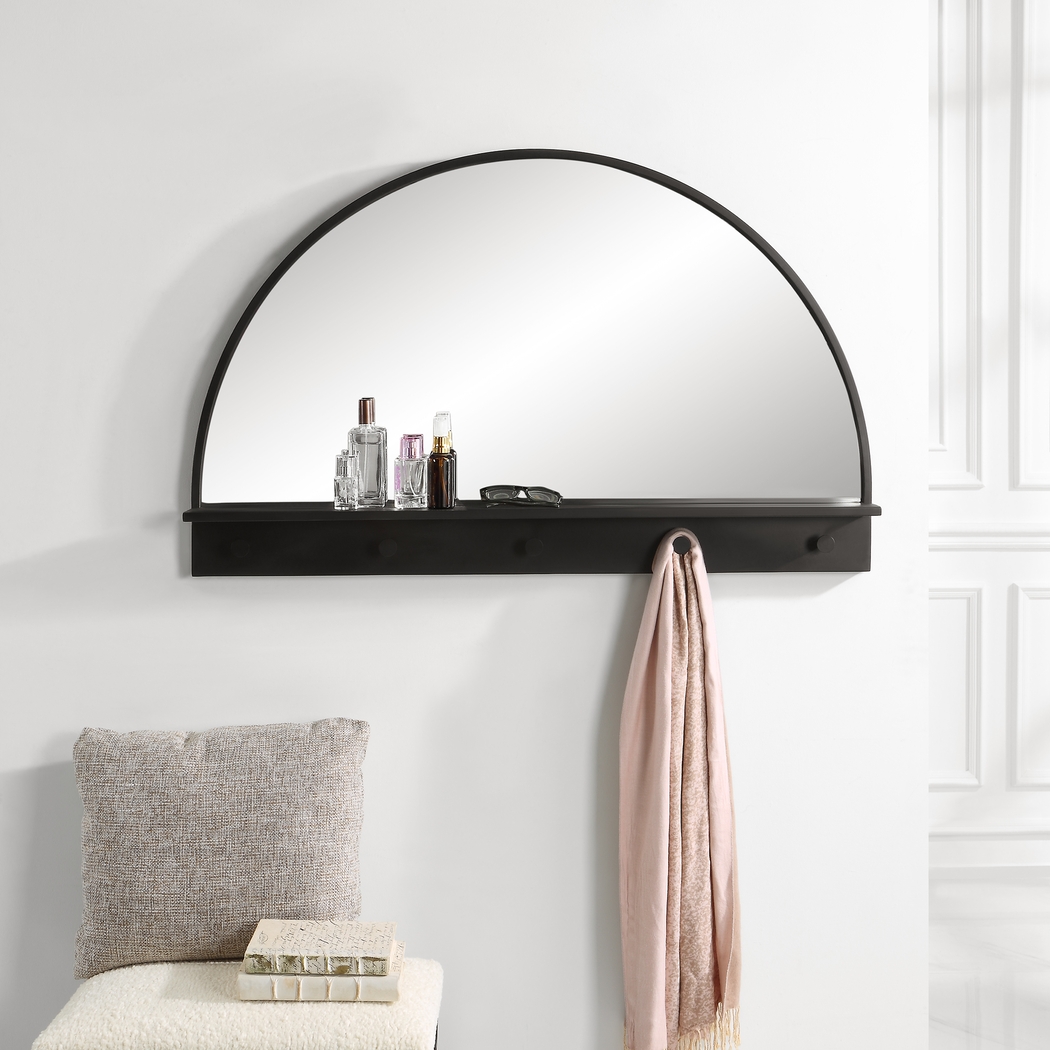 Hoyne Black Wall Mirror - Thumbnail - Image 2