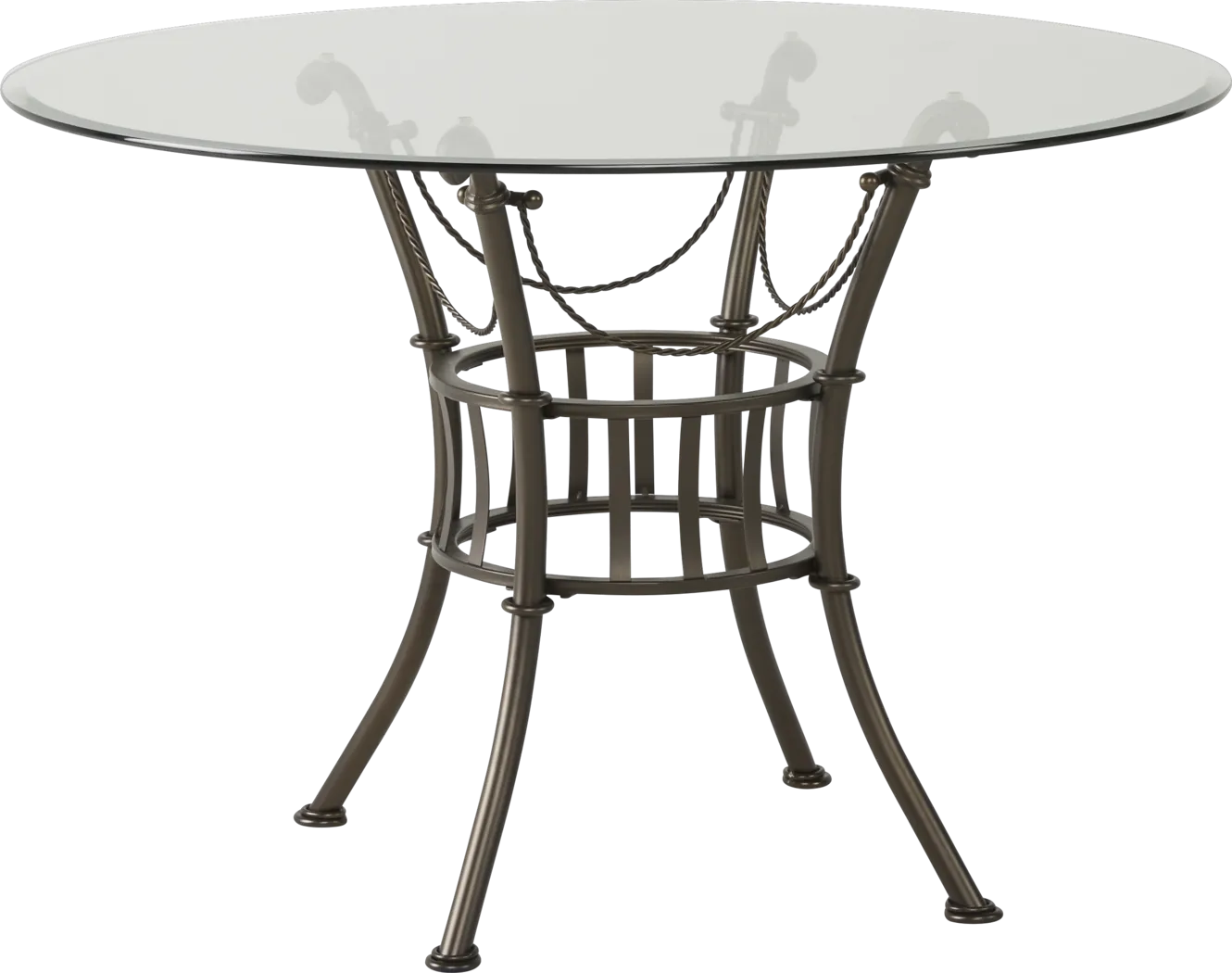 Hoyt 45 in. Metal Round Dining Table - Thumbnail - Image 1