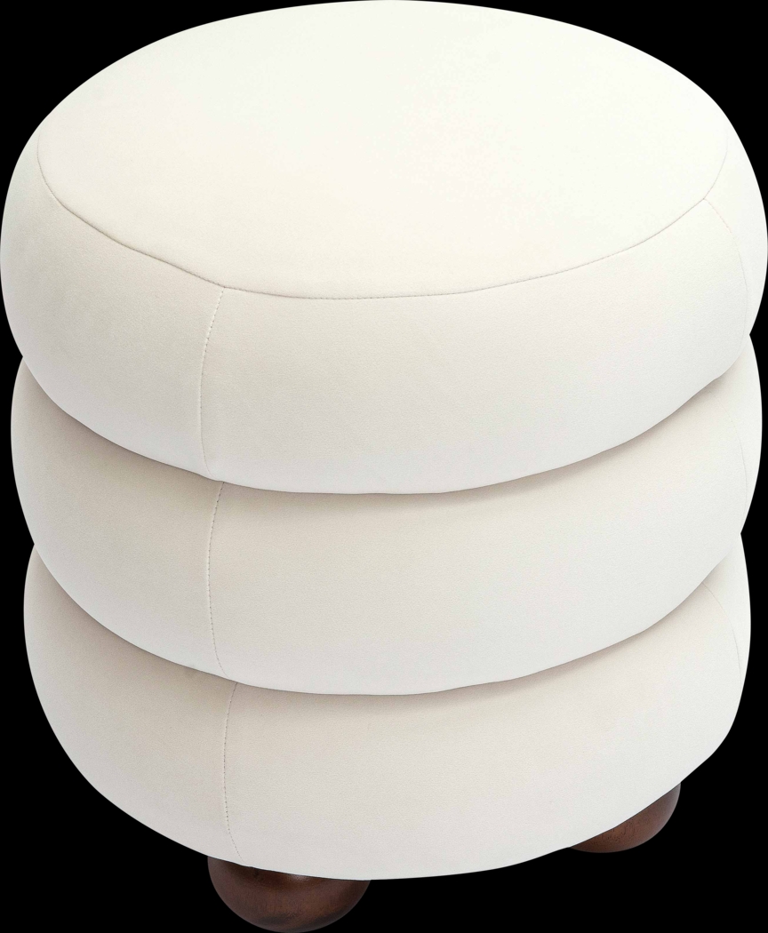 Hoytpeak Cream Ottoman - Thumbnail - Image 3