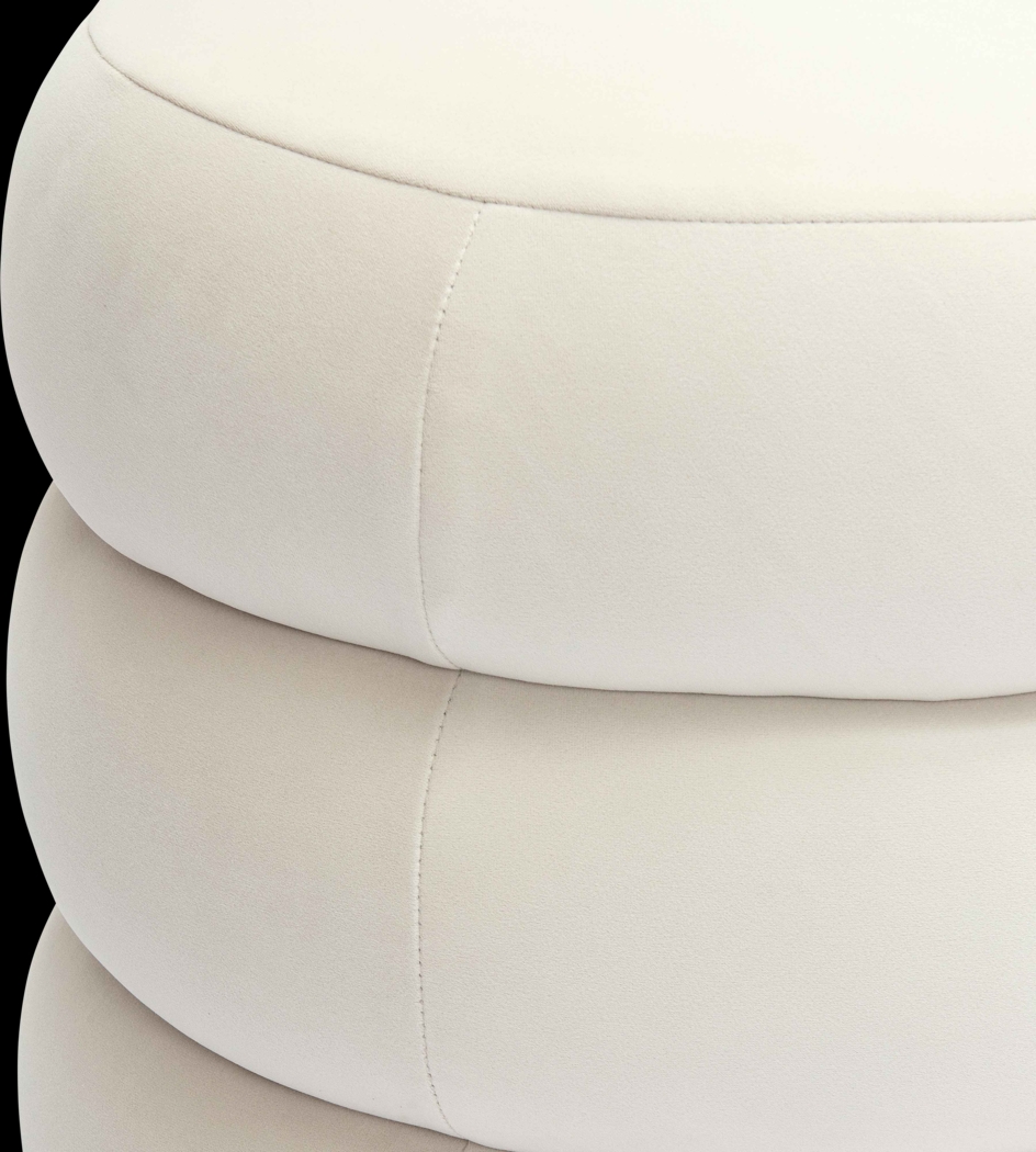 Hoytpeak Cream Ottoman - Thumbnail - Image 4