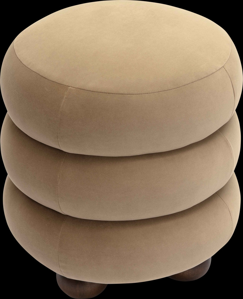 Hoytpeak Taupe Ottoman - Thumbnail - Image 3