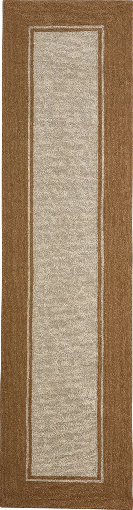 Hoytville Taupe 2' x 8' Runner Indoor/Outdoor Rug - Thumbnail - Image 1