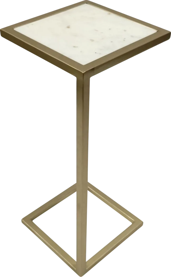 Hryle Gold/White Accent Table - Thumbnail - Image 5