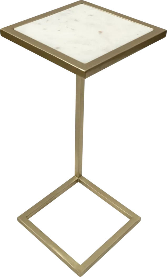 Hryle Gold/White Accent Table - Thumbnail - Image 6