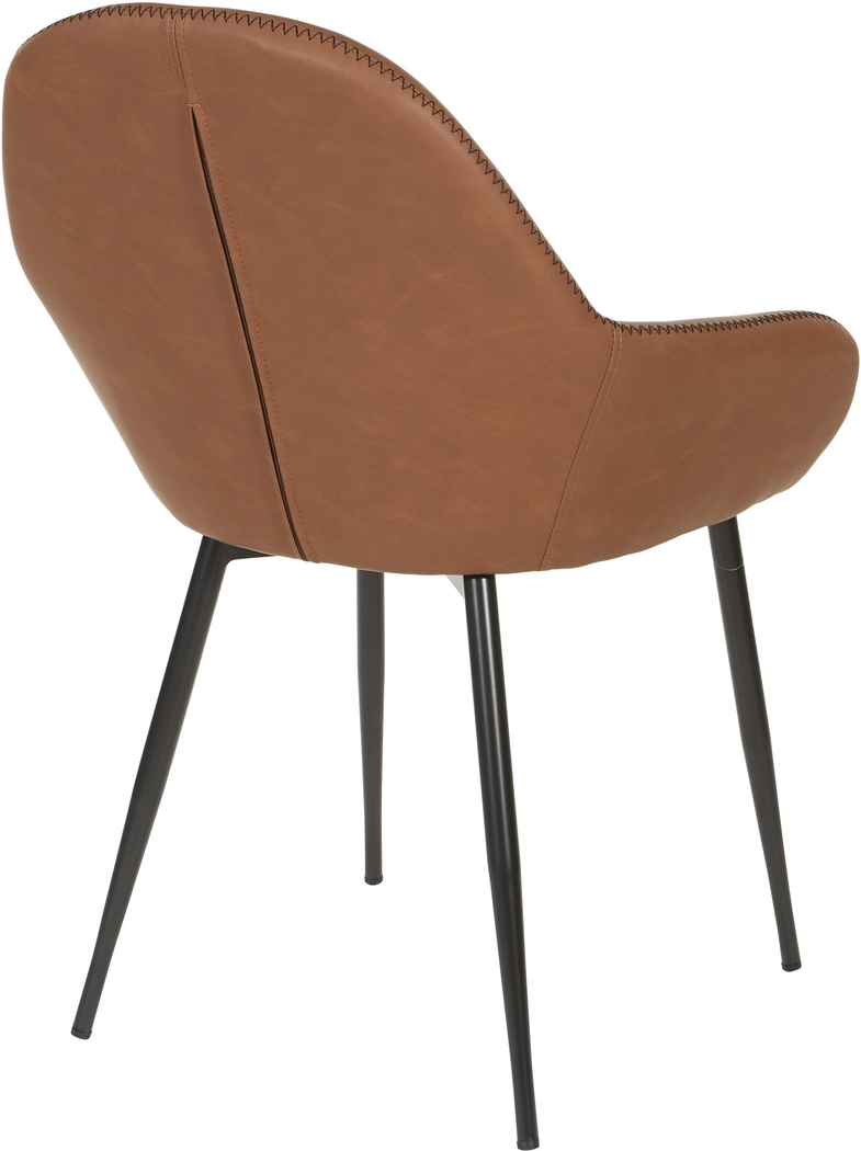 Hubbardton Brown Accent Chair - Thumbnail - Image 2