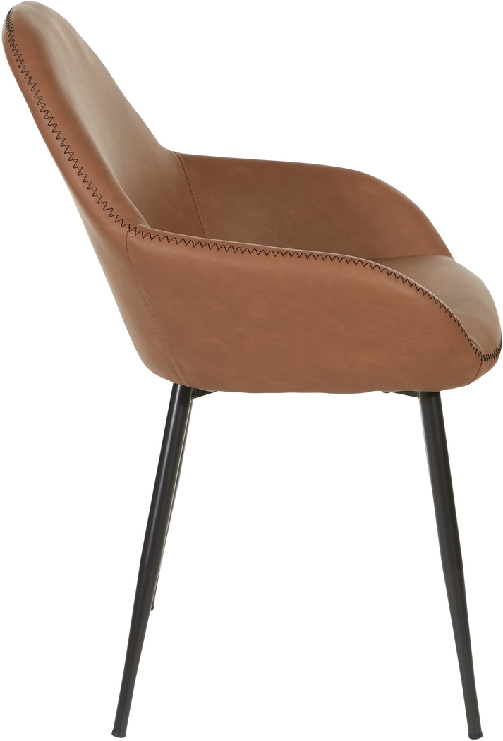 Hubbardton Brown Accent Chair - Thumbnail - Image 5