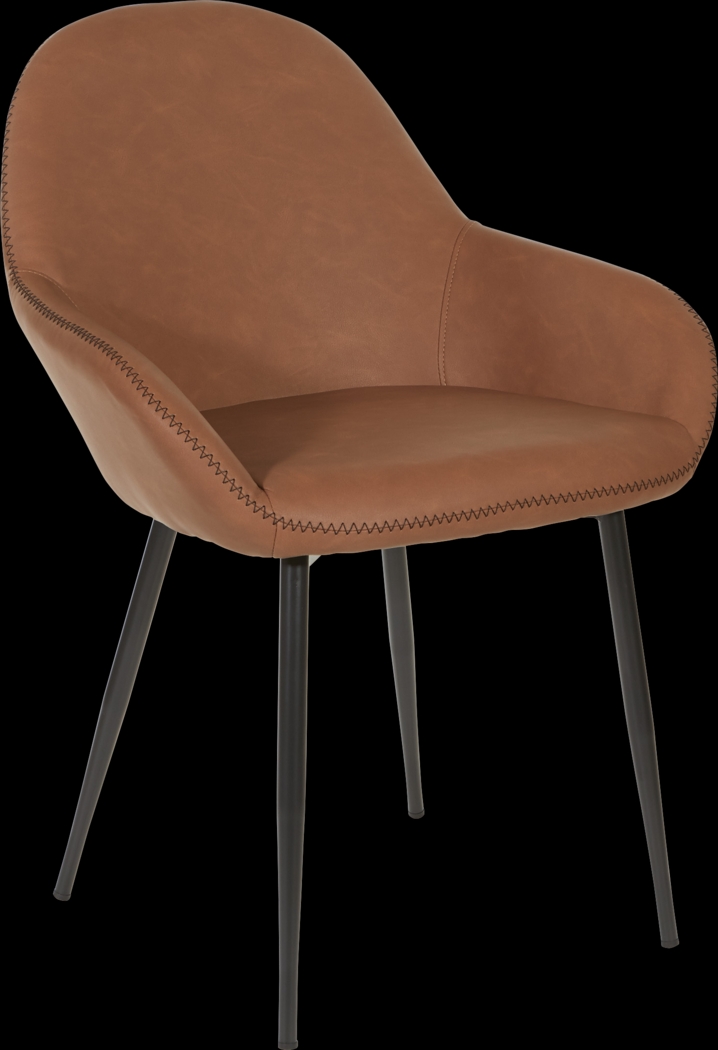 Hubbardton Brown Accent Chair - Thumbnail - Image 1