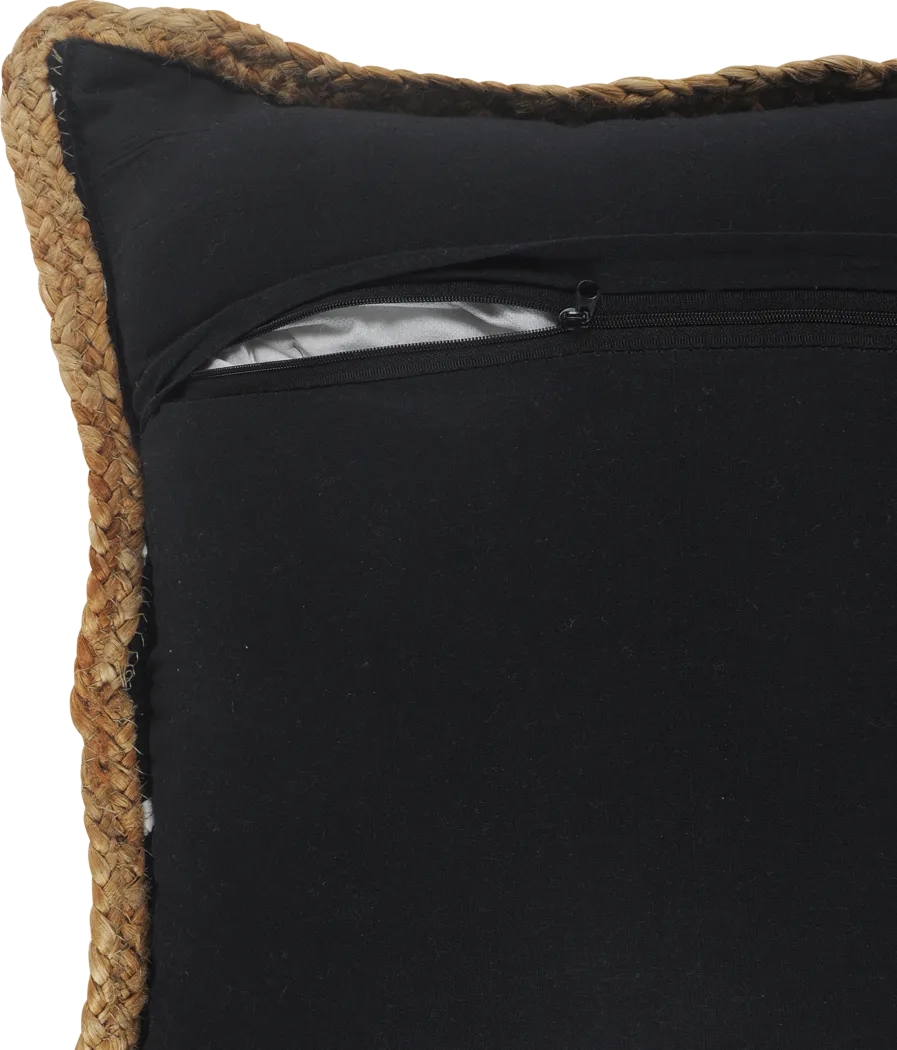 Hudsby Black Pillow, Set of 2 - Thumbnail - Image 2