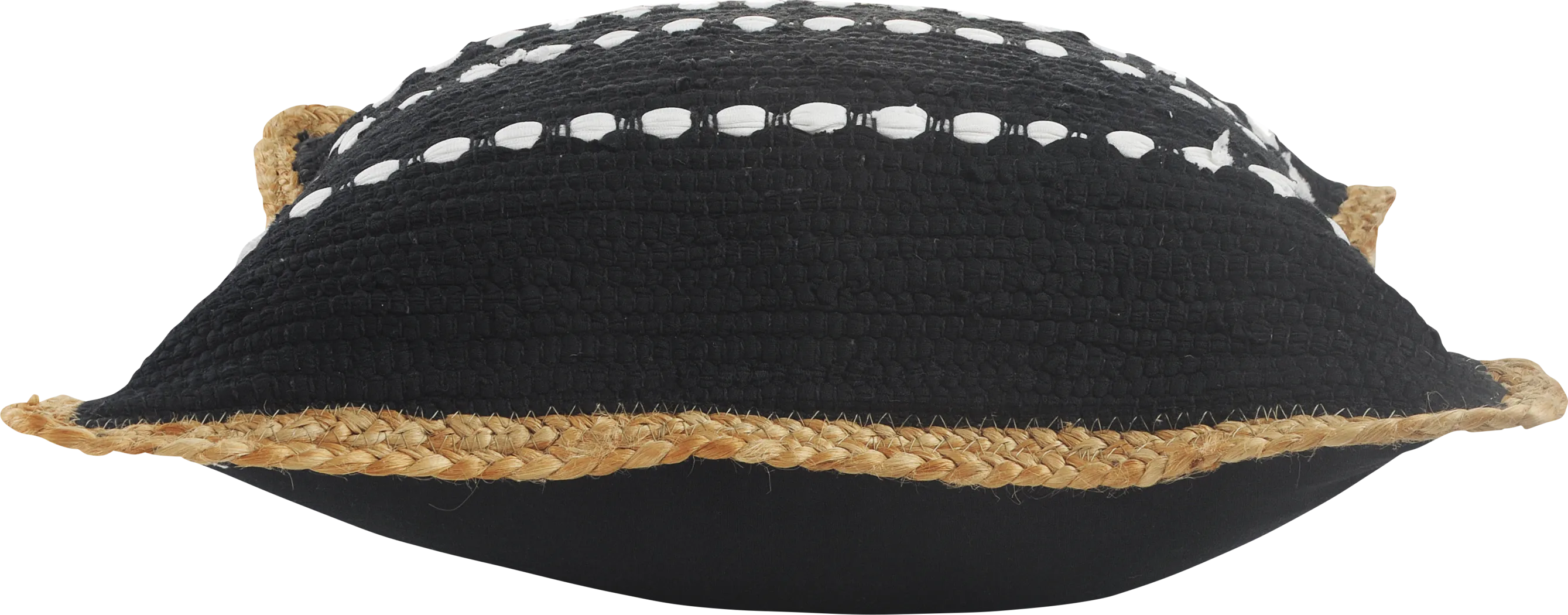 Hudsby Black Pillow, Set of 2 - Thumbnail - Image 4