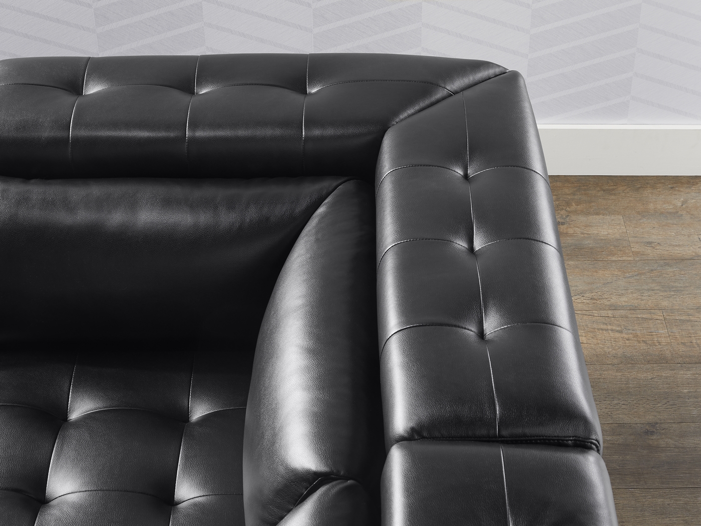 Hudson Heights Black 6 Pc Sectional Living Room - Thumbnail - Image 6