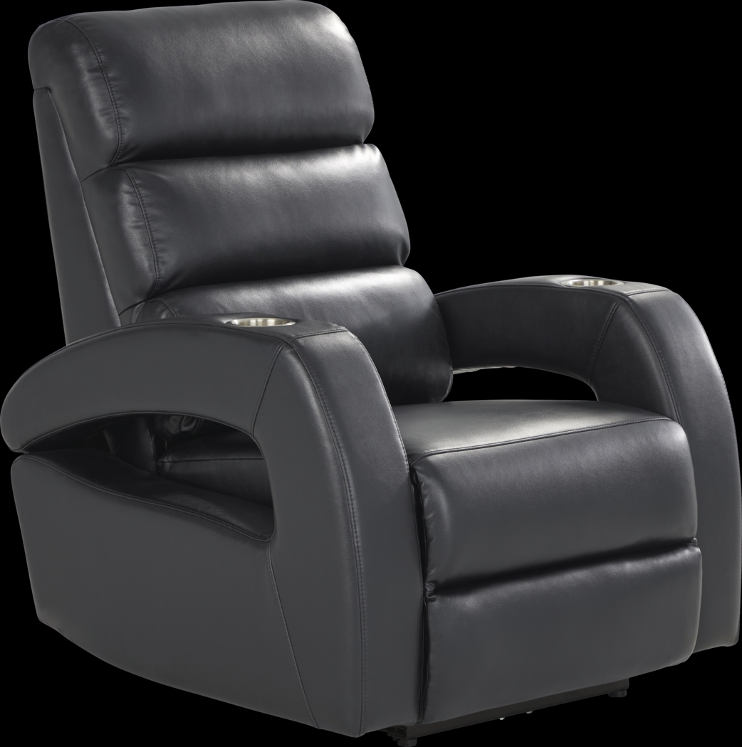 Hudson Heights Black Power Recliner - Thumbnail - Image 3