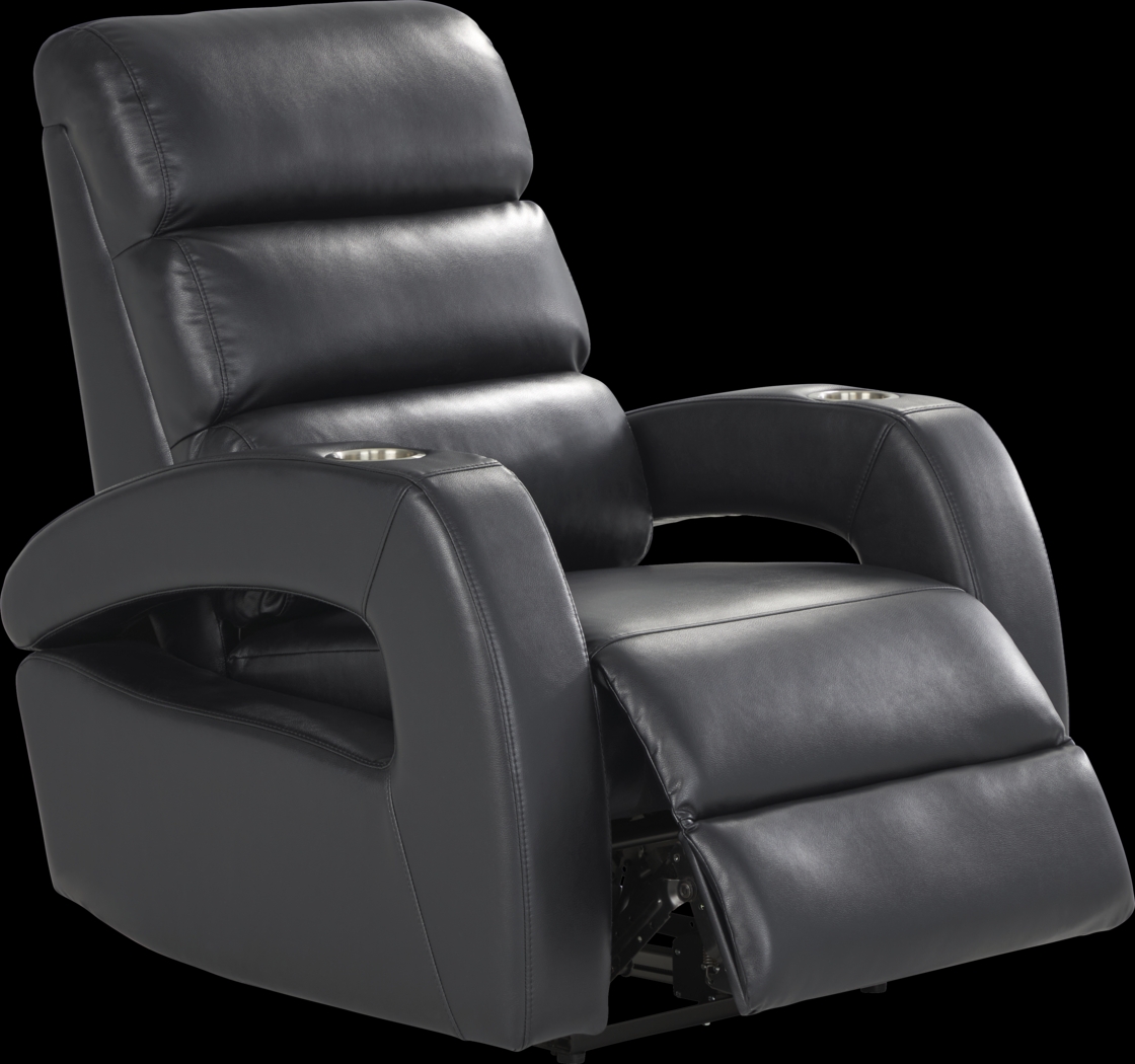 Hudson Heights Black Power Recliner - Thumbnail - Image 1