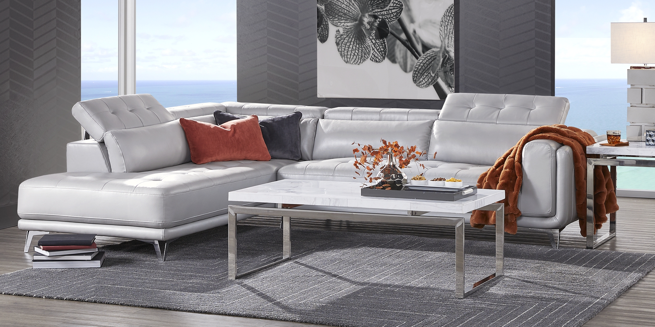 Hudson Heights Platinum 2 Pc Sectional - Thumbnail - Image 3