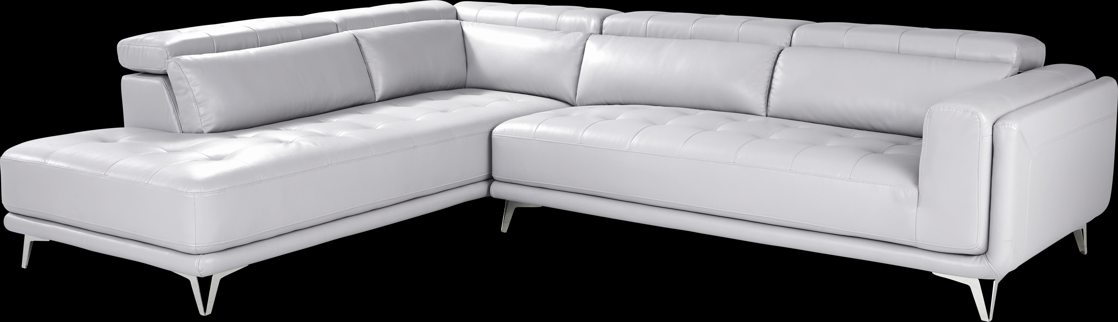 Hudson Heights Platinum 2 Pc Sectional - Thumbnail - Image 1