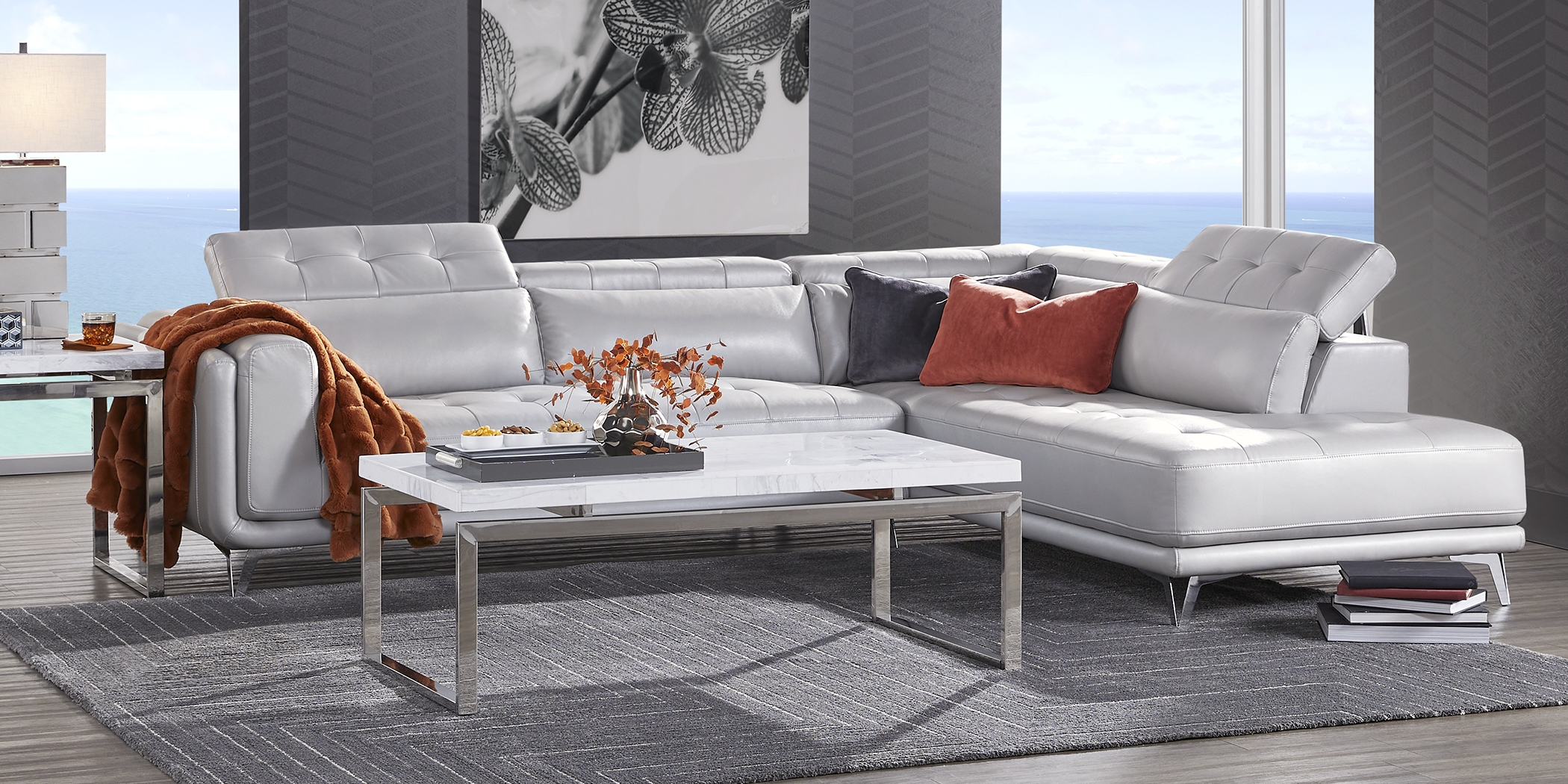 Hudson Heights Platinum 2 Pc Sectional - Thumbnail - Image 3