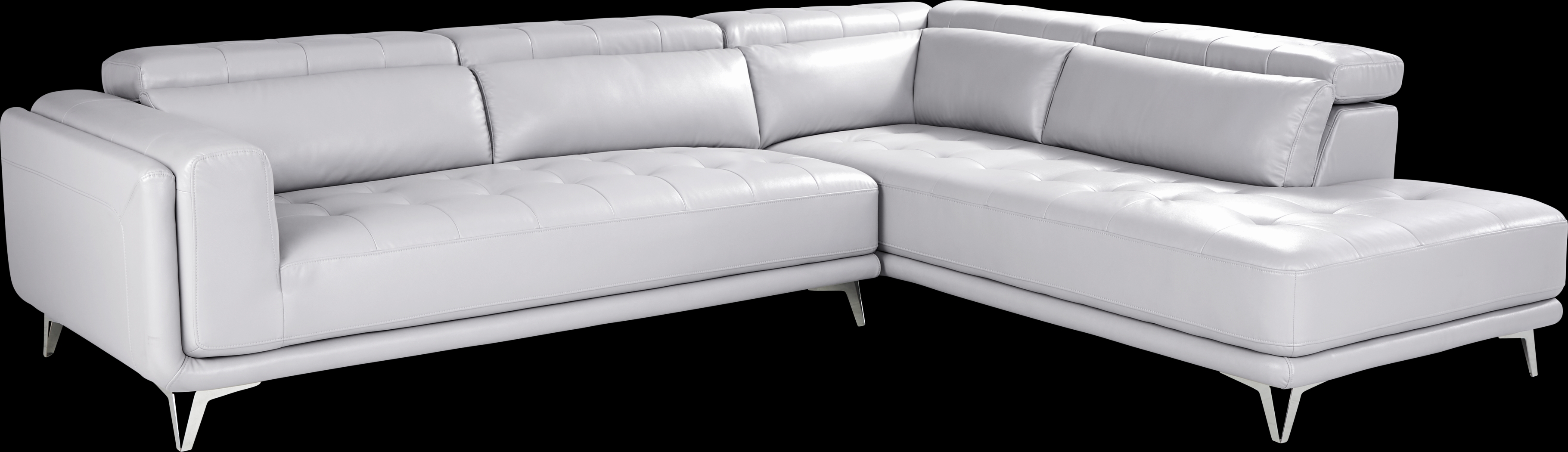 Hudson Heights Platinum 2 Pc Sectional - Thumbnail - Image 1