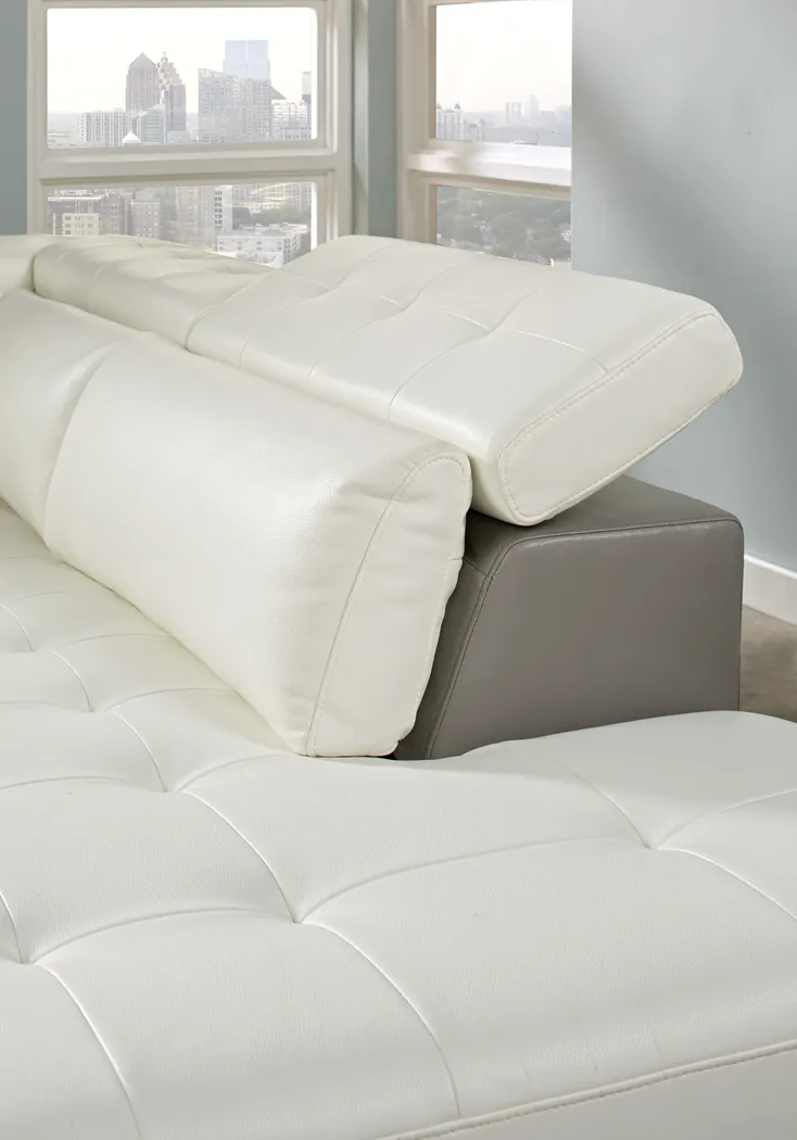 Hudson Heights White 2 Pc Sectional - Image 7