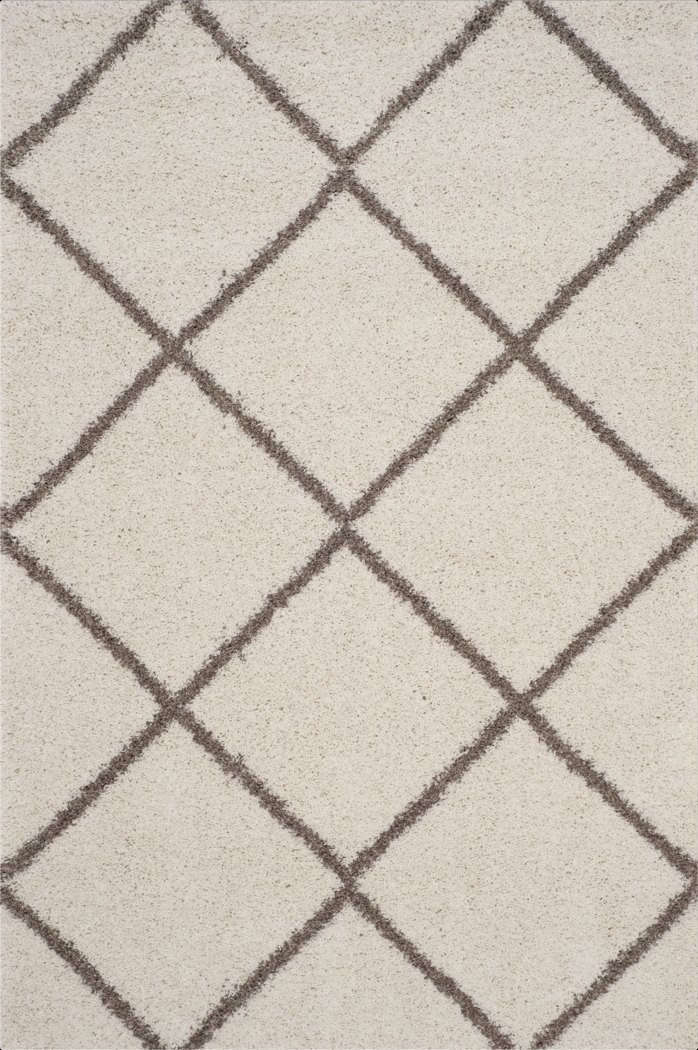 Hudson Shag Beige 8' x 10' Rug - Thumbnail - Image 1