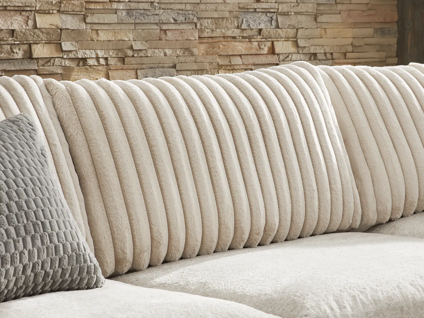 Hudson Street Beige 2 Pc Sectional - Image 6