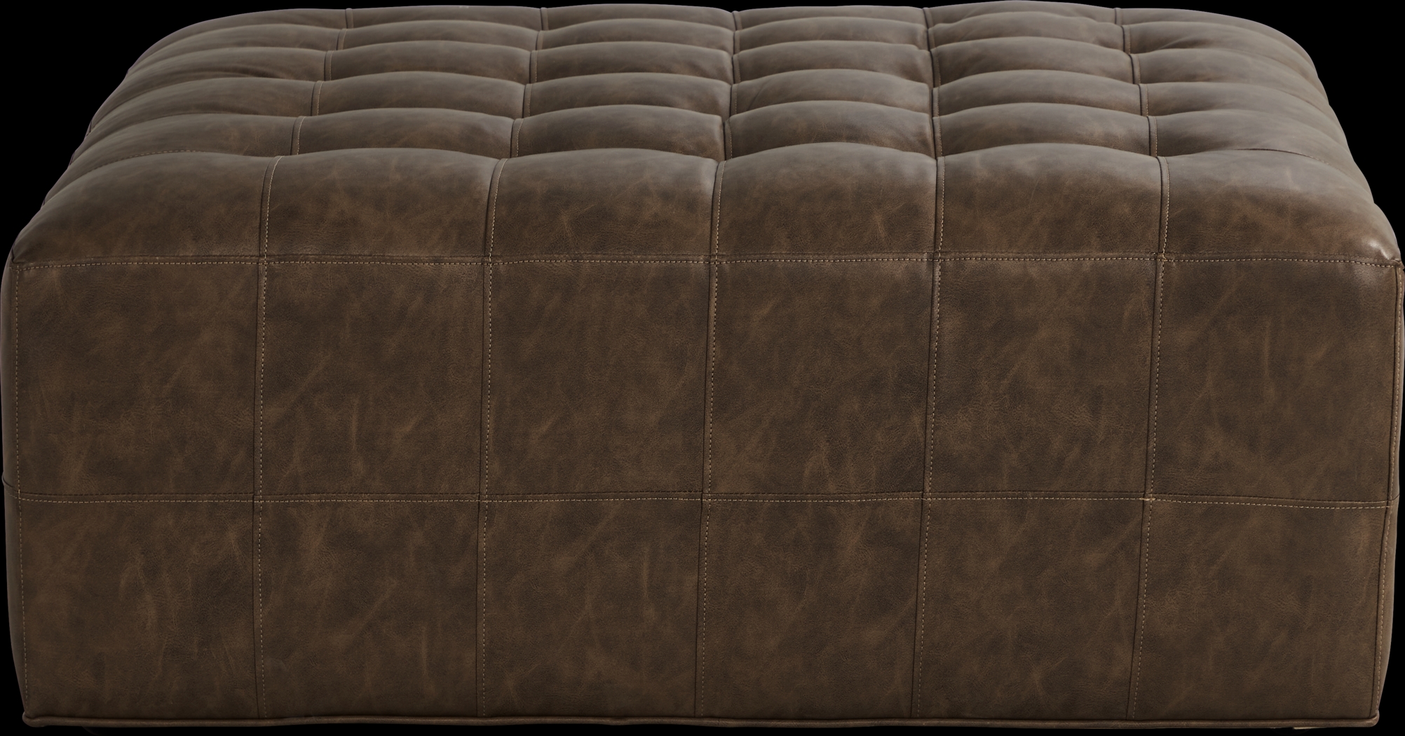 Hudson Street Brown Cocktail Ottoman - Thumbnail - Image 2