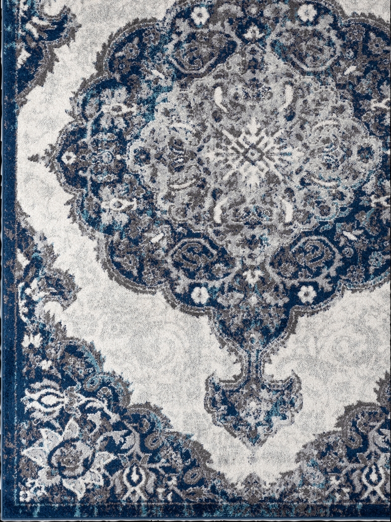 Hudtane Navy 5' x 7'6 Rug - Thumbnail - Image 4