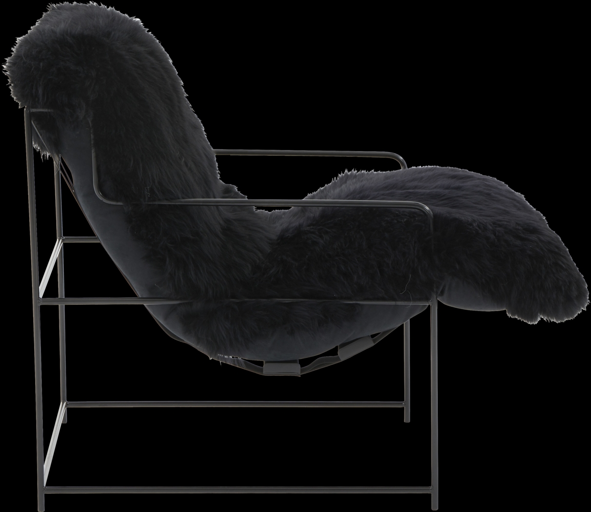 Huetter Black Accent Chair - Thumbnail - Image 4