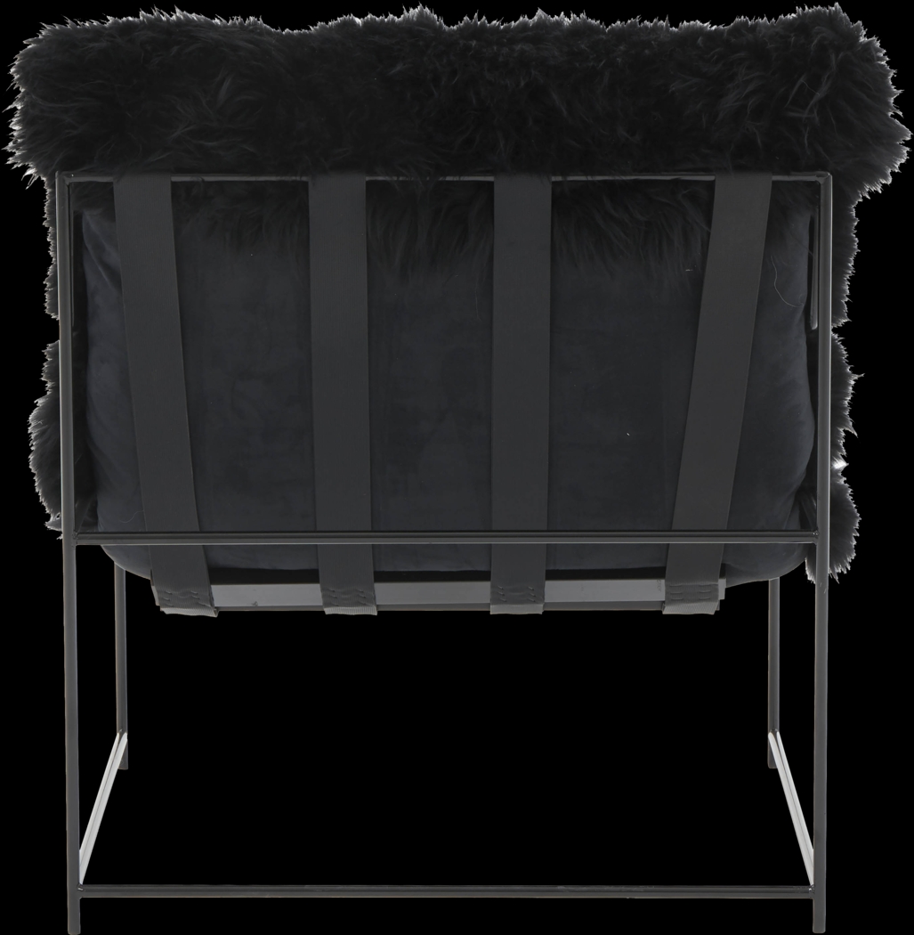 Huetter Black Accent Chair - Thumbnail - Image 5