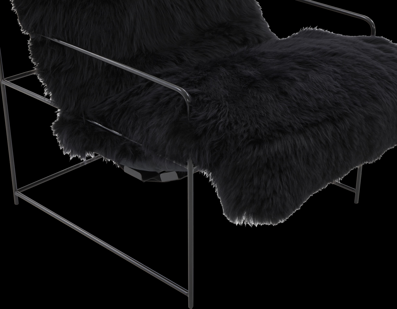 Huetter Black Accent Chair - Thumbnail - Image 6