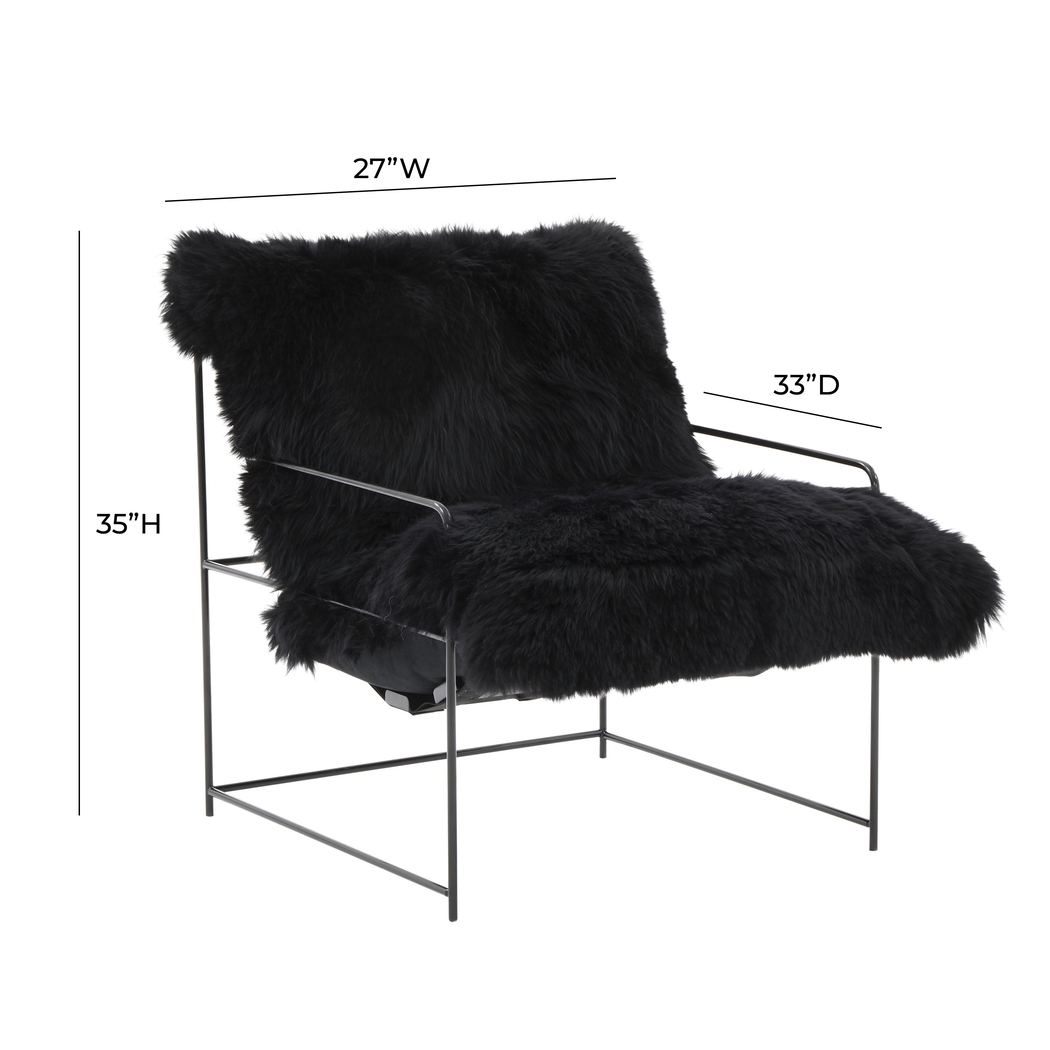 Huetter Black Accent Chair - Thumbnail - Image 7