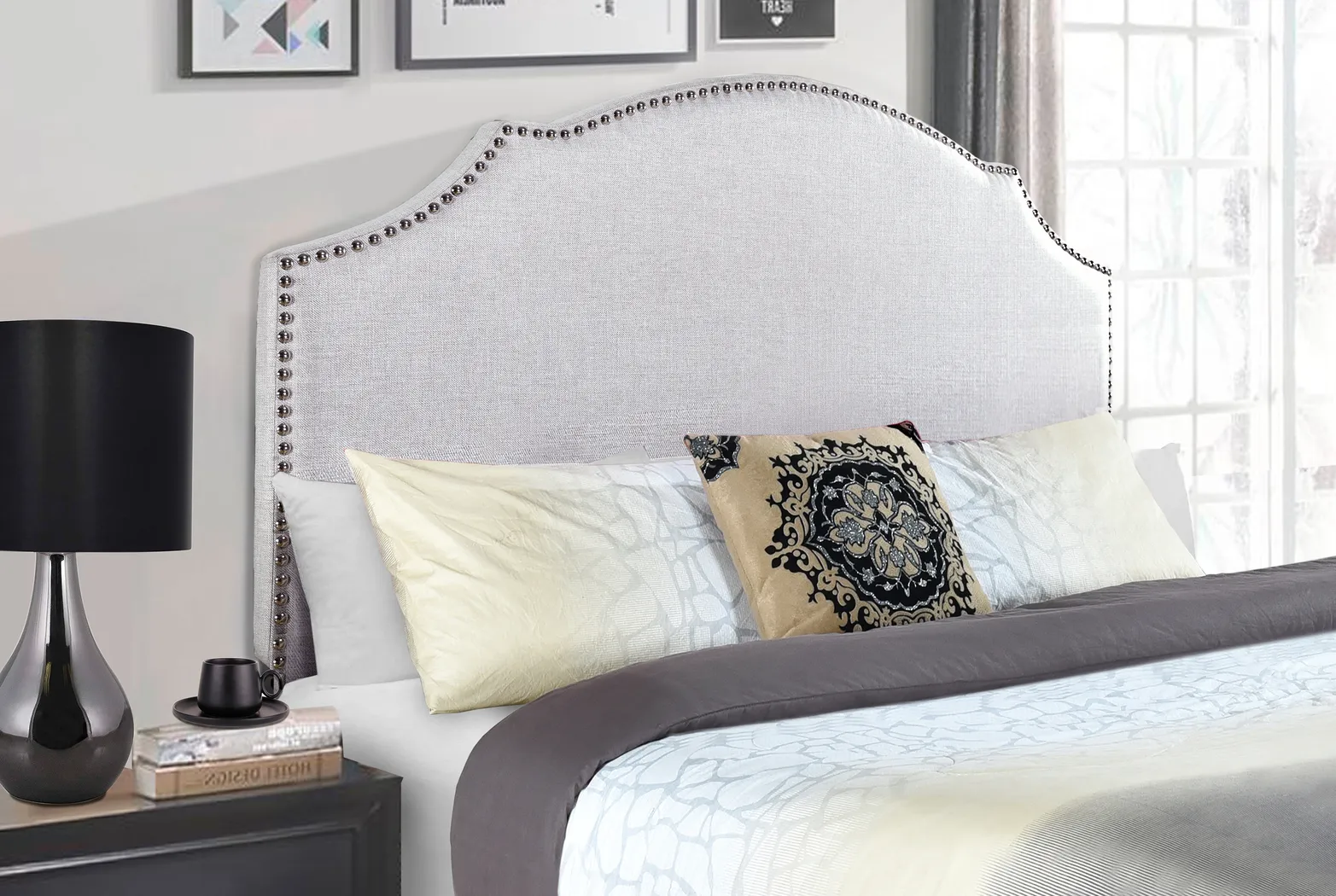 Huffaker Gray King/California King Headboard - Thumbnail - Image 6