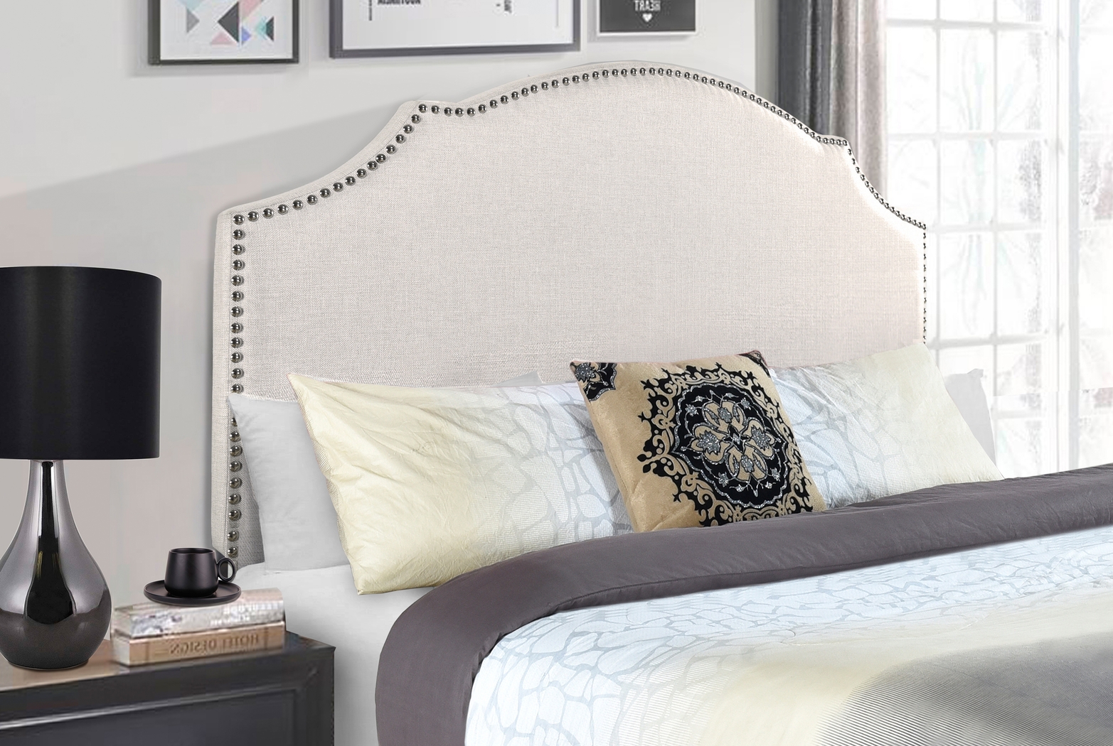 Huffaker White King/California King Headboard - Thumbnail - Image 6