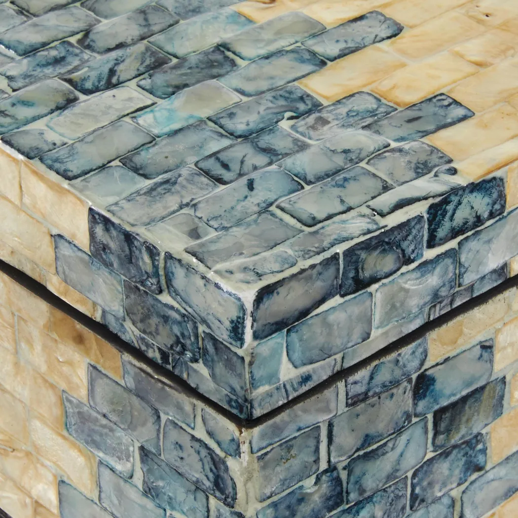 Hugai Blue Decorative Box, Set of 2 - Thumbnail - Image 3