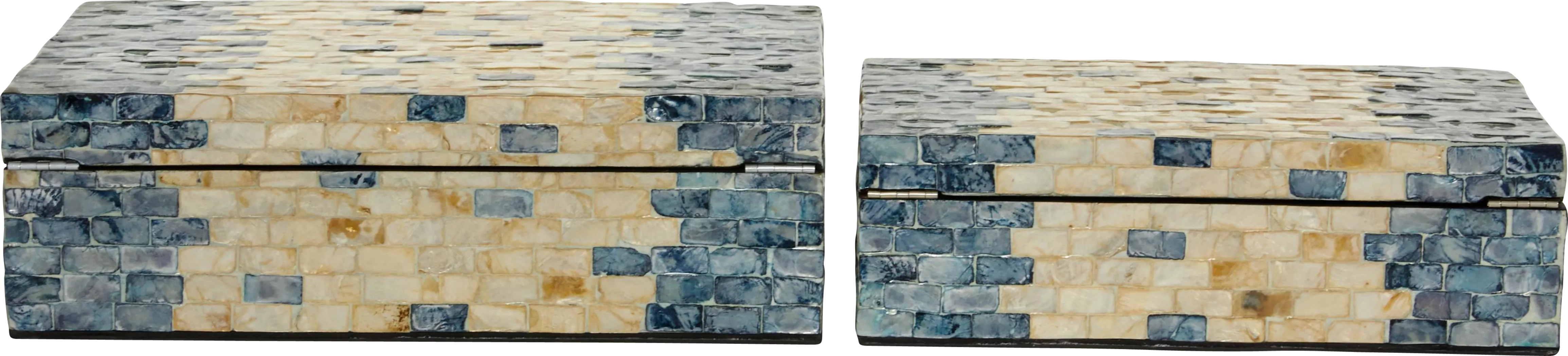 Hugai Blue Decorative Box, Set of 2 - Thumbnail - Image 6