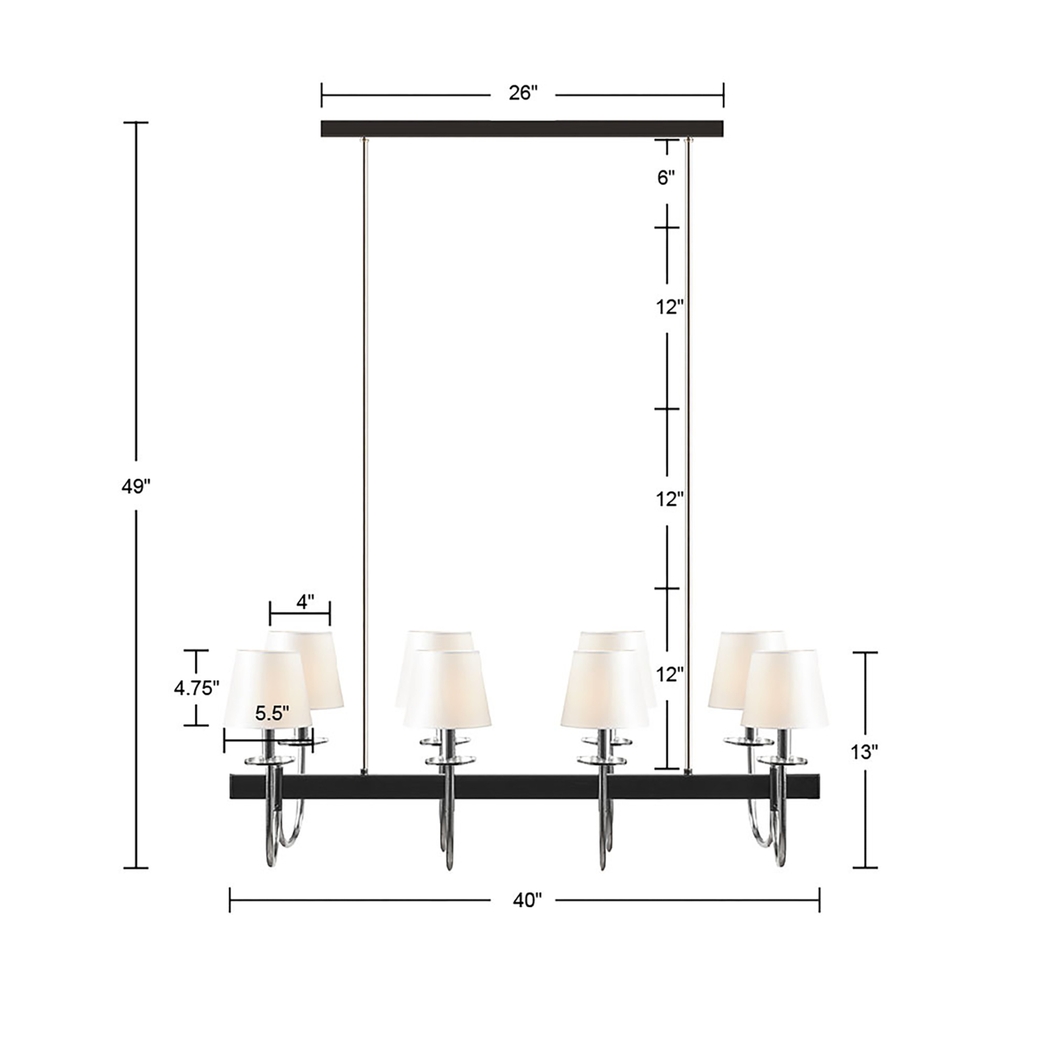 Hughes Place Black Chandelier - Thumbnail - Image 4